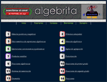 Tablet Screenshot of algebrita.com
